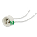 GU10 Ceramic Lamp Holder Socket Base Adapter Wire Connector with Silicon Wire